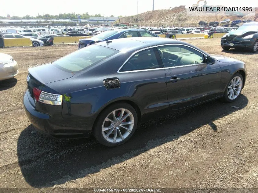 WAULFAFR4DA034995 2013 Audi A5 2.0T Premium