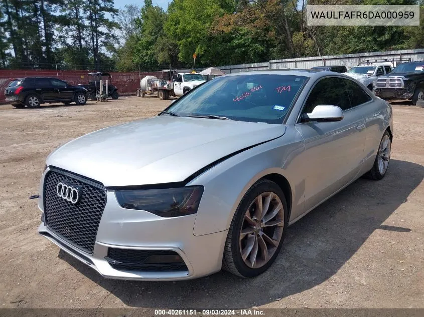 WAULFAFR6DA000959 2013 Audi A5 2.0T Premium