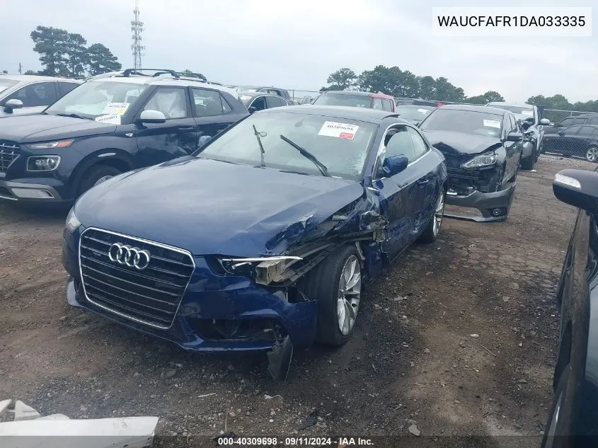 WAUCFAFR1DA033335 2013 Audi A5 2.0T Premium