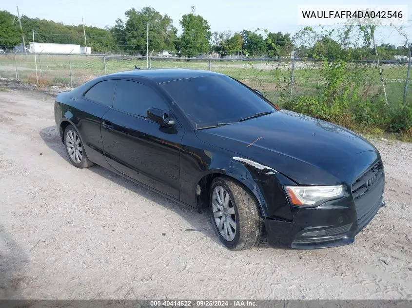 2013 Audi A5 2.0T Premium VIN: WAULFAFR4DA042546 Lot: 40414622