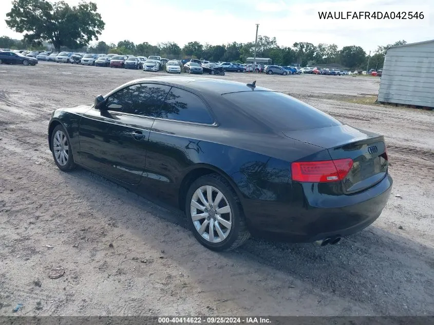 WAULFAFR4DA042546 2013 Audi A5 2.0T Premium