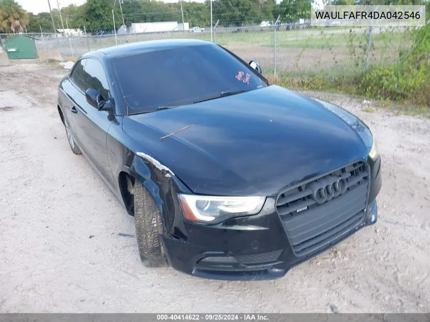 WAULFAFR4DA042546 2013 Audi A5 2.0T Premium