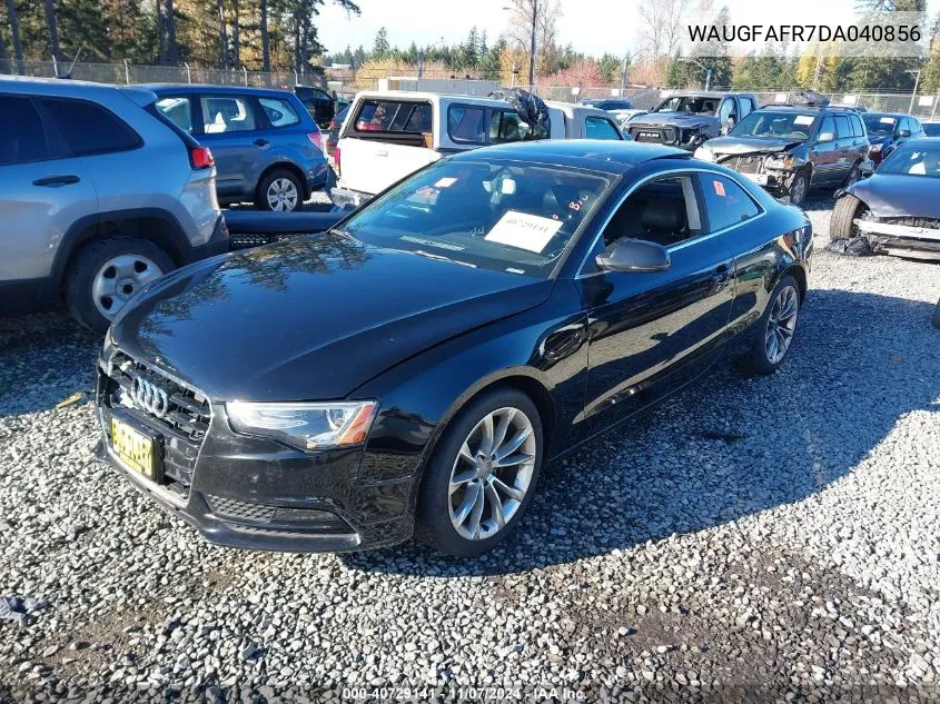 2013 Audi A5 2.0T Premium VIN: WAUGFAFR7DA040856 Lot: 40729141