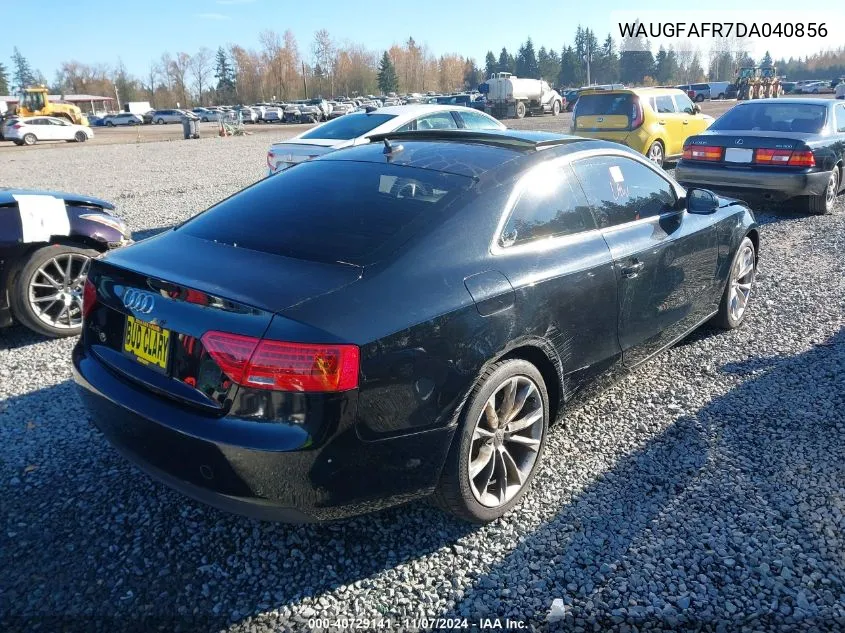 2013 Audi A5 2.0T Premium VIN: WAUGFAFR7DA040856 Lot: 40729141