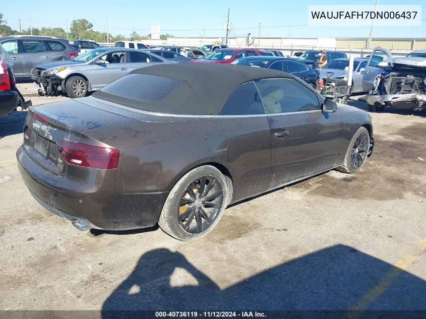 2013 Audi A5 2.0T Premium VIN: WAUJFAFH7DN006437 Lot: 40736119