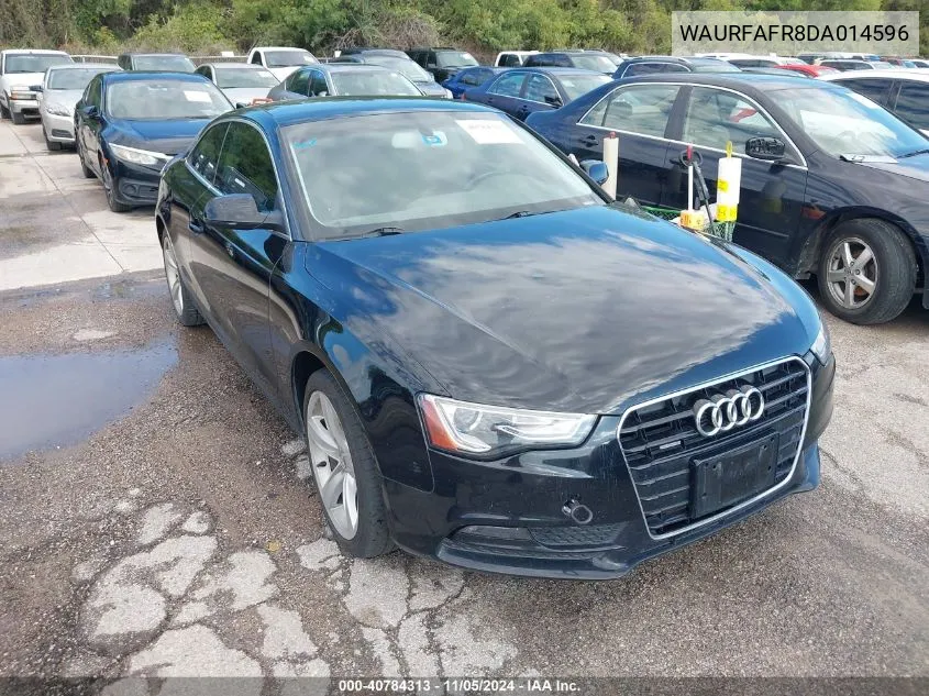 2013 Audi A5 2.0T Premium VIN: WAURFAFR8DA014596 Lot: 40784313