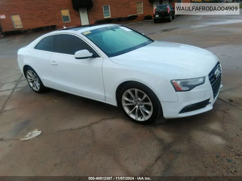 WAULFAFRODAOO4909 2013 Audi A5 2.0T Premium