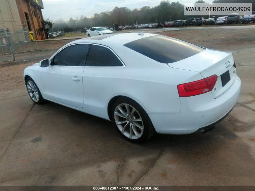 WAULFAFRODAOO4909 2013 Audi A5 2.0T Premium