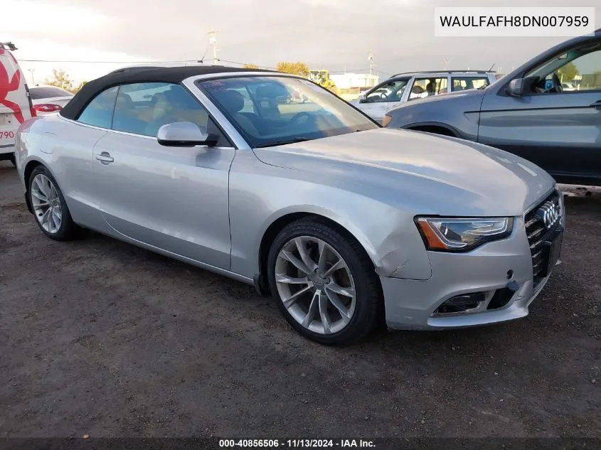 2013 Audi A5 2.0T Premium VIN: WAULFAFH8DN007959 Lot: 40856506