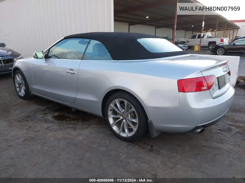 2013 Audi A5 2.0T Premium VIN: WAULFAFH8DN007959 Lot: 40856506