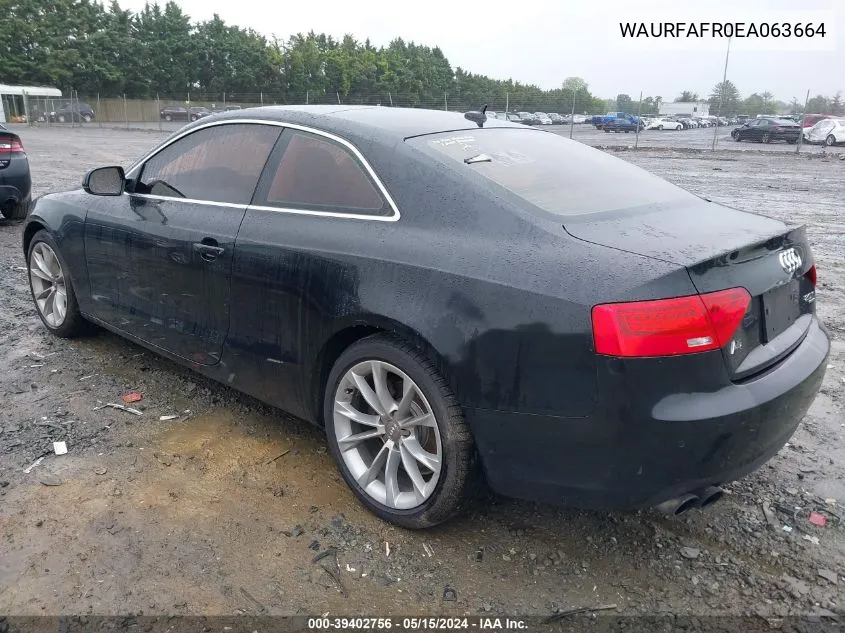 WAURFAFR0EA063664 2014 Audi A5 2.0T Premium