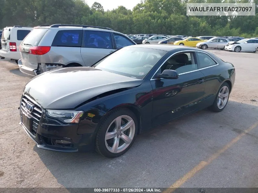 WAULFAFR1EA027097 2014 Audi A5 Premium Plus