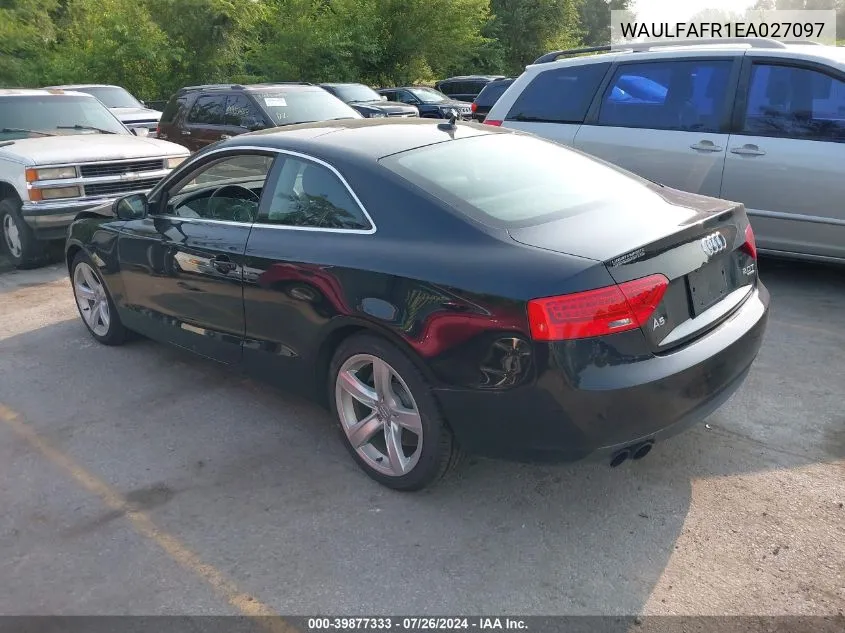 WAULFAFR1EA027097 2014 Audi A5 Premium Plus