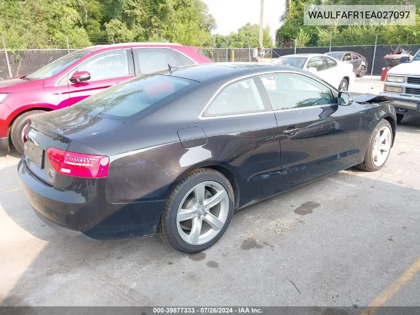 WAULFAFR1EA027097 2014 Audi A5 Premium Plus