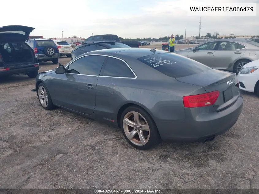 2014 Audi A5 2.0T Premium VIN: WAUCFAFR1EA066479 Lot: 40250467