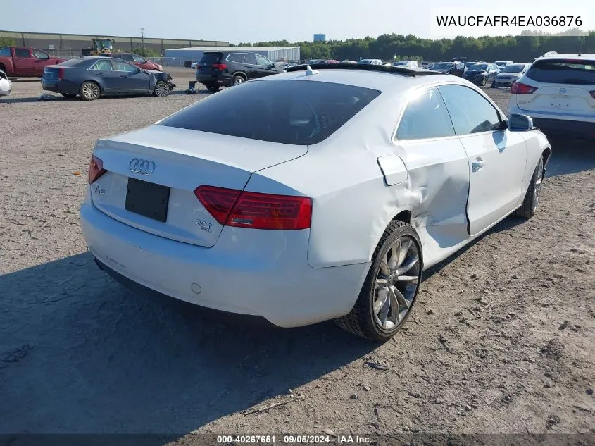 WAUCFAFR4EA036876 2014 Audi A5 Premium