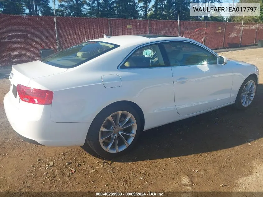 WAULFAFR1EA017797 2014 Audi A5 2.0T Premium