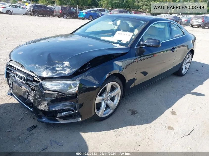 WAULFAFR0EA008749 2014 Audi A5 2.0T Premium