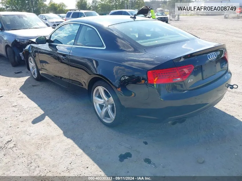 WAULFAFR0EA008749 2014 Audi A5 2.0T Premium