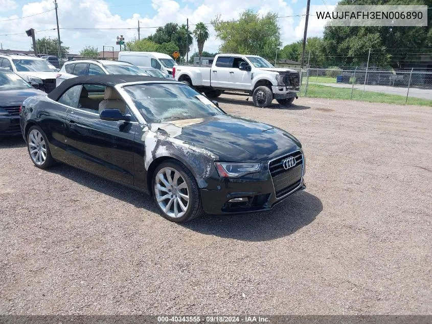 2014 Audi A5 2.0T Premium VIN: WAUJFAFH3EN006890 Lot: 40343555