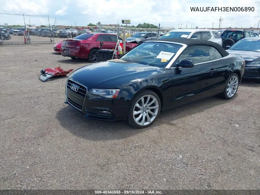 2014 Audi A5 2.0T Premium VIN: WAUJFAFH3EN006890 Lot: 40343555