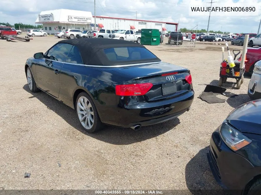 2014 Audi A5 2.0T Premium VIN: WAUJFAFH3EN006890 Lot: 40343555