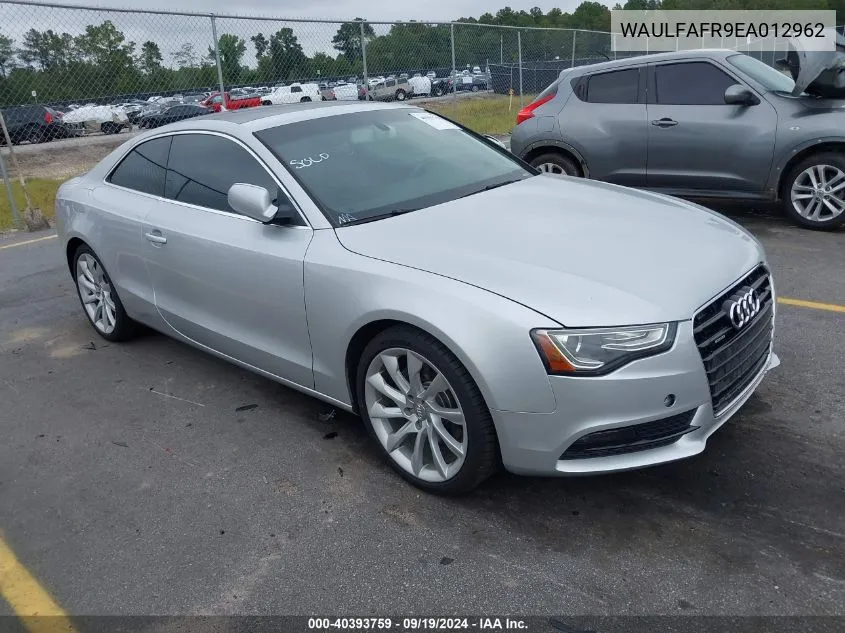 WAULFAFR9EA012962 2014 Audi A5 2.0T Premium