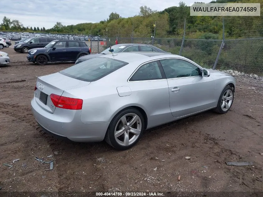 WAULFAFR4EA074589 2014 Audi A5 2.0T Premium