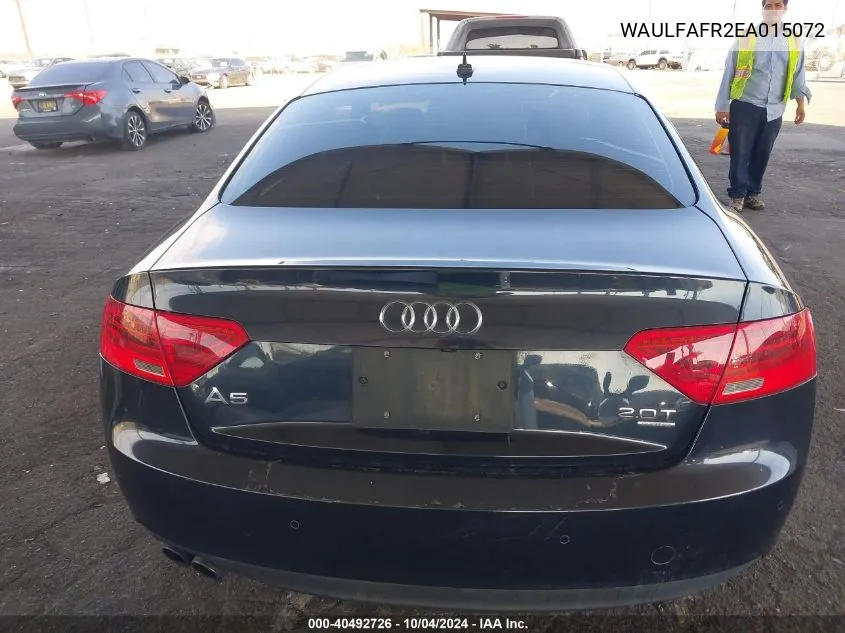 2014 Audi A5 2.0T Premium VIN: WAULFAFR2EA015072 Lot: 40492726