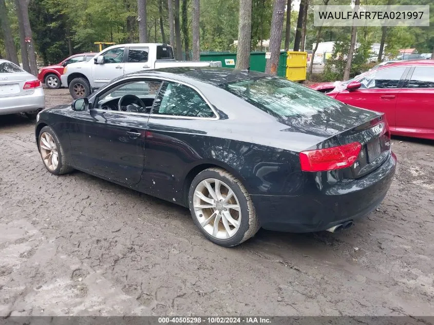 2014 Audi A5 2.0T Premium VIN: WAULFAFR7EA021997 Lot: 40505298