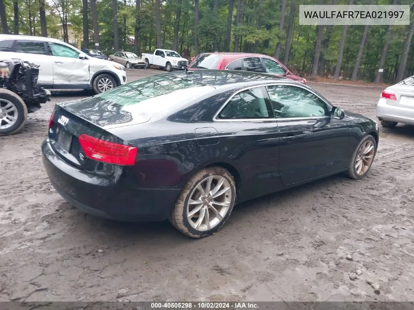 2014 Audi A5 2.0T Premium VIN: WAULFAFR7EA021997 Lot: 40505298