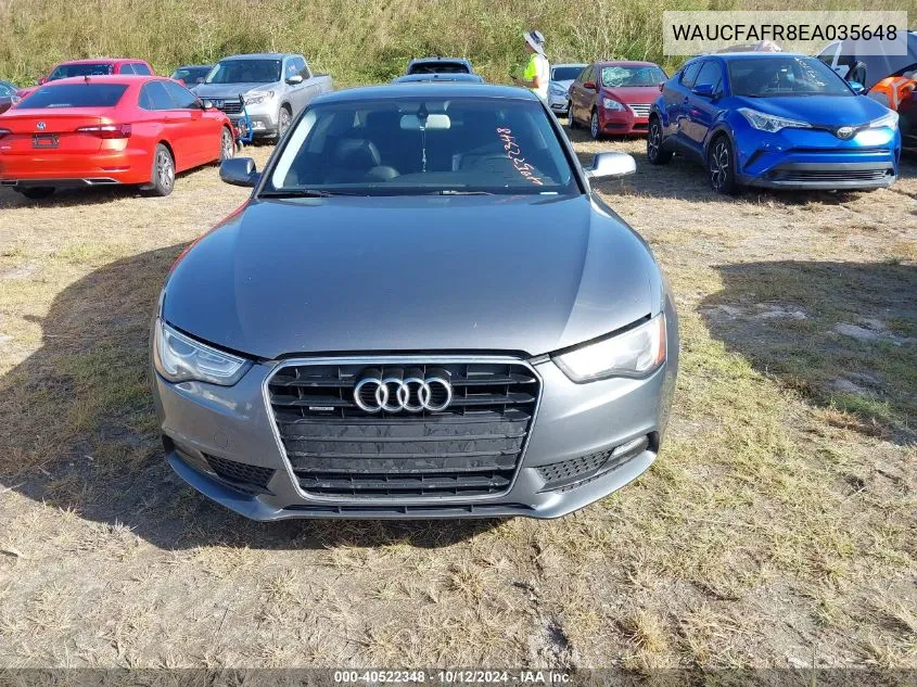 WAUCFAFR8EA035648 2014 Audi A5 Premium