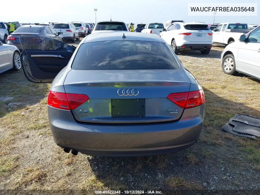 WAUCFAFR8EA035648 2014 Audi A5 Premium