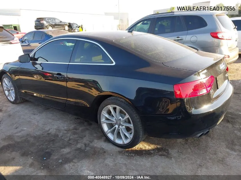 2014 Audi A5 2.0T Premium VIN: WAULFAFR1EA017556 Lot: 40548927