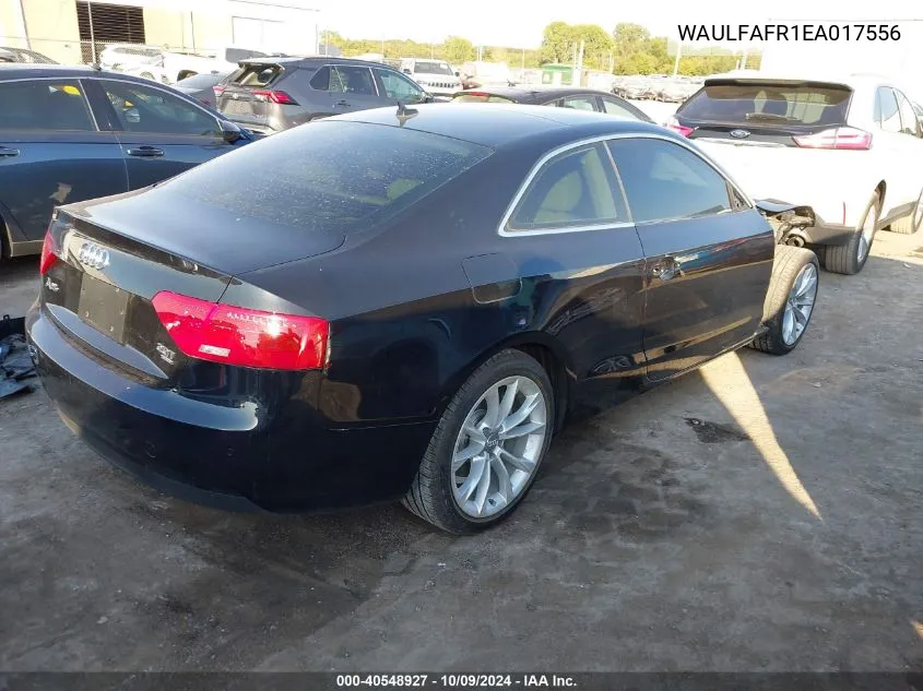 2014 Audi A5 2.0T Premium VIN: WAULFAFR1EA017556 Lot: 40548927