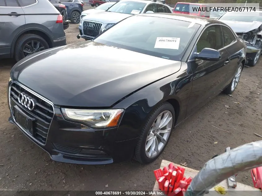 2014 Audi A5 2.0T Premium VIN: WAULFAFR6EA067174 Lot: 40678691