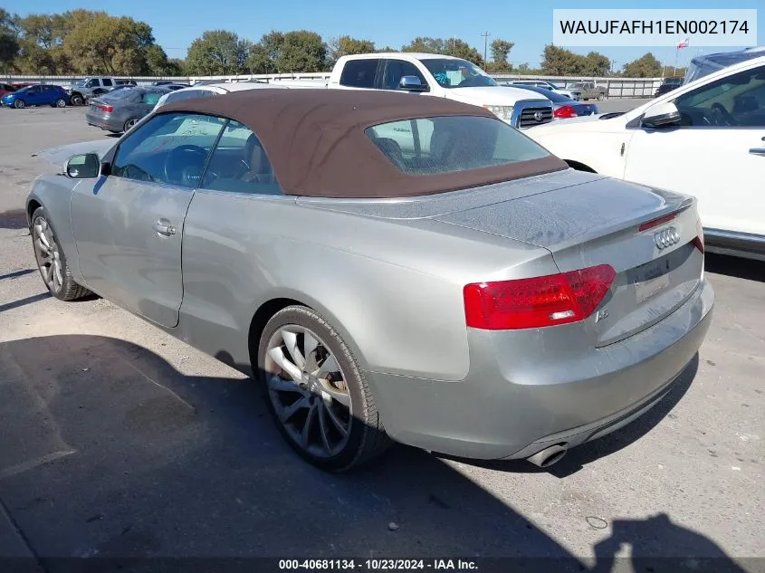 2014 Audi A5 2.0T Premium VIN: WAUJFAFH1EN002174 Lot: 40681134