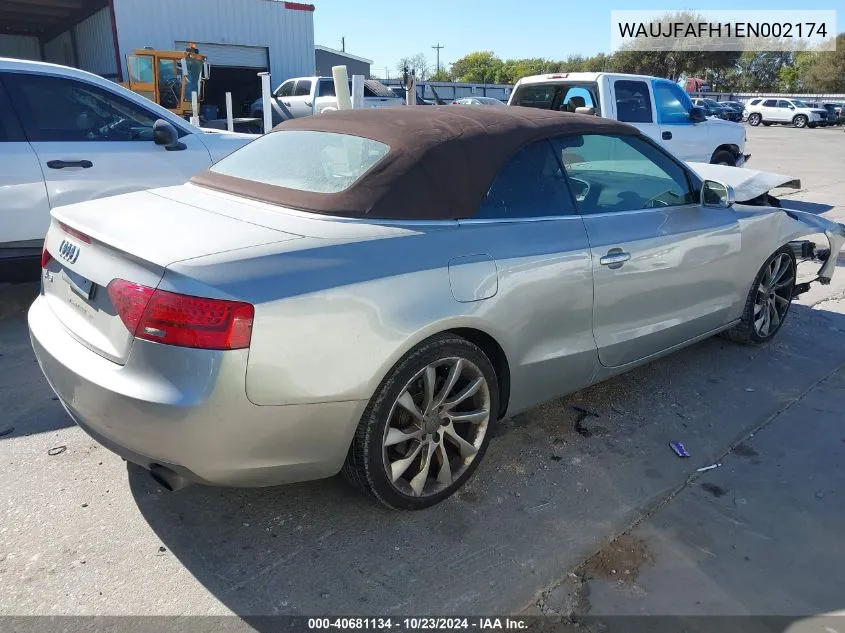 WAUJFAFH1EN002174 2014 Audi A5 2.0T Premium