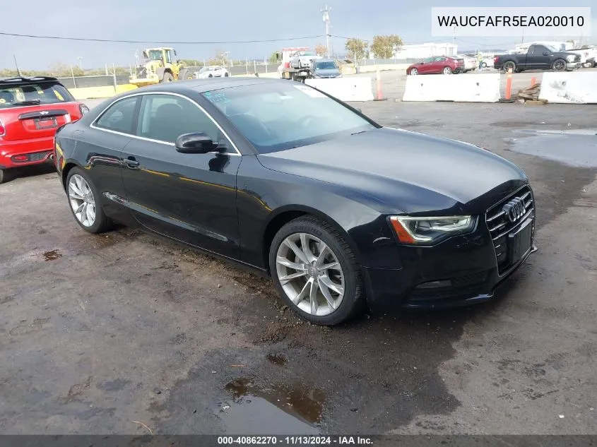 2014 Audi A5 2.0T Premium VIN: WAUCFAFR5EA020010 Lot: 40862270