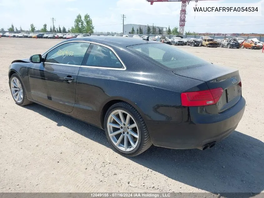 2015 Audi A5 Premium VIN: WAUCFAFR9FA054534 Lot: 12049155