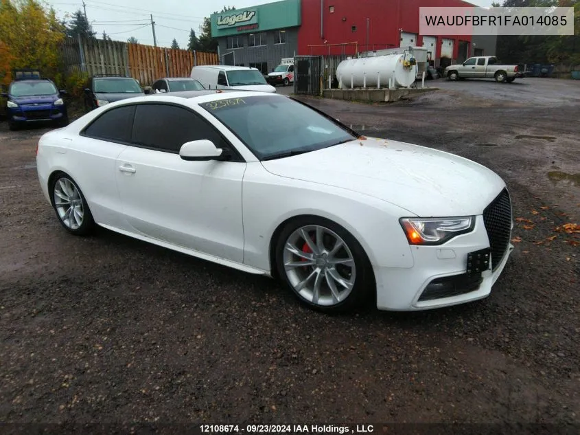 2015 Audi A5 Progressiv VIN: WAUDFBFR1FA014085 Lot: 12108674