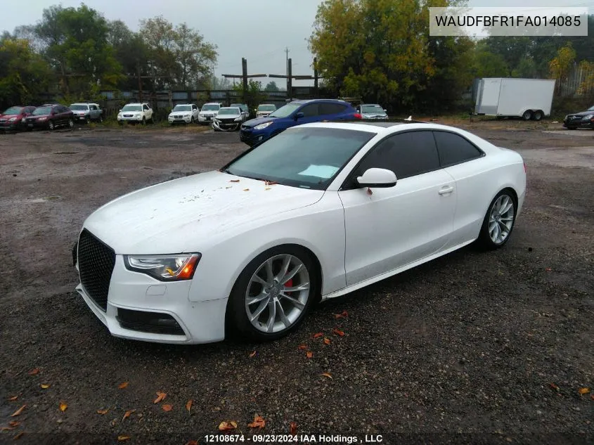 2015 Audi A5 Progressiv VIN: WAUDFBFR1FA014085 Lot: 12108674