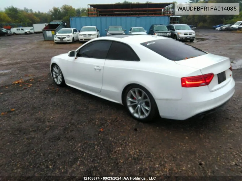 2015 Audi A5 Progressiv VIN: WAUDFBFR1FA014085 Lot: 12108674