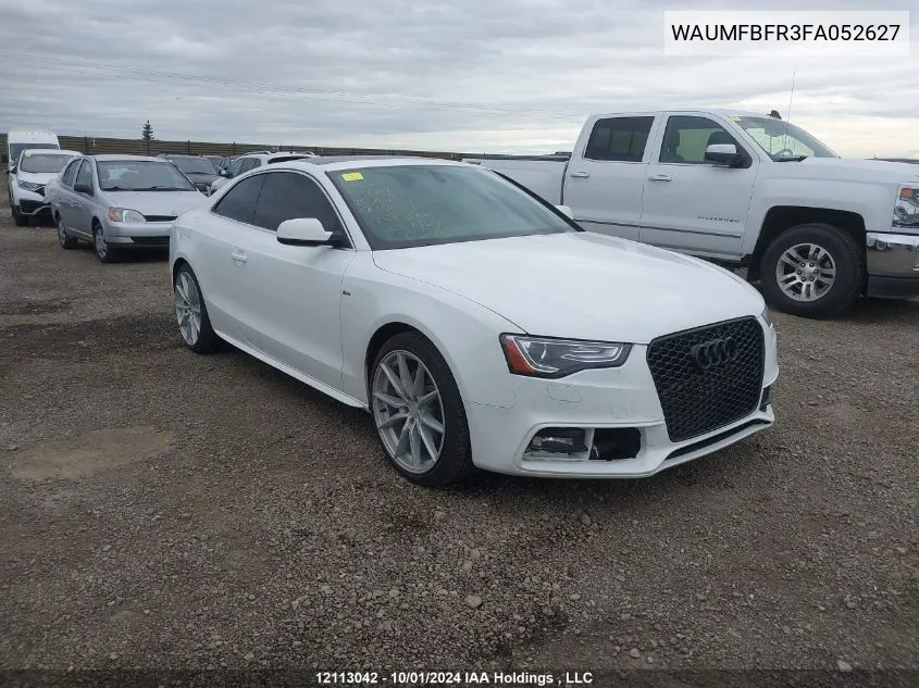 2015 Audi A5 VIN: WAUMFBFR3FA052627 Lot: 12113042