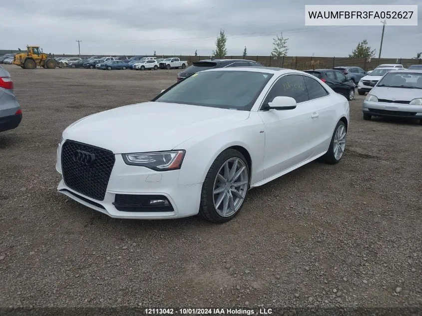 2015 Audi A5 VIN: WAUMFBFR3FA052627 Lot: 12113042