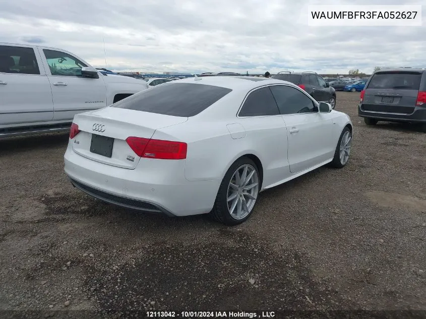 2015 Audi A5 VIN: WAUMFBFR3FA052627 Lot: 12113042