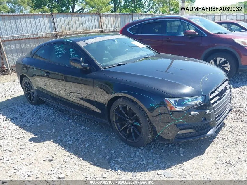 2015 Audi A5 2.0T Premium VIN: WAUMFAFR3FA039032 Lot: 39305100