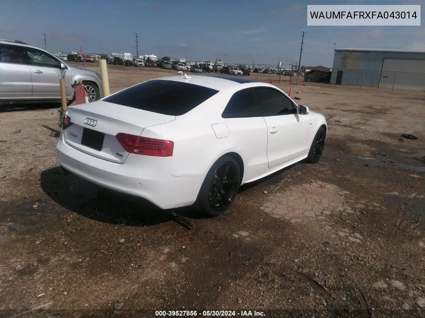 WAUMFAFRXFA043014 2015 Audi A5 2.0T Premium