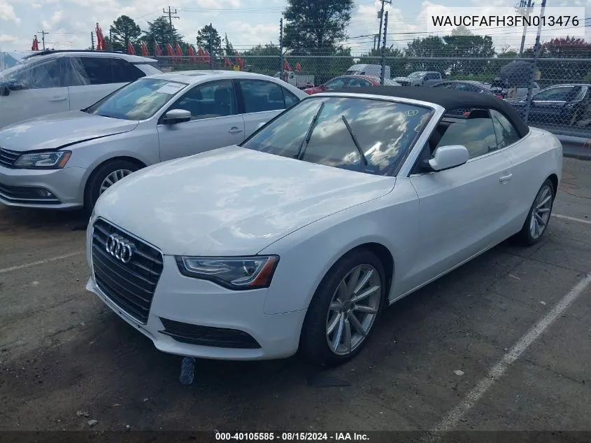 WAUCFAFH3FN013476 2015 Audi A5 2.0T Premium