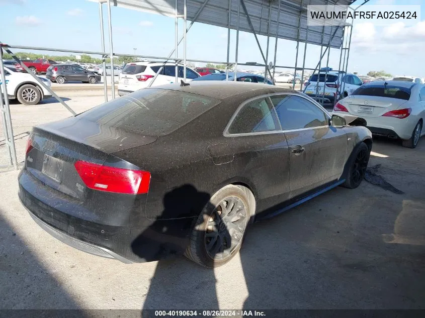 WAUMFAFR5FA025424 2015 Audi A5 2.0T Premium